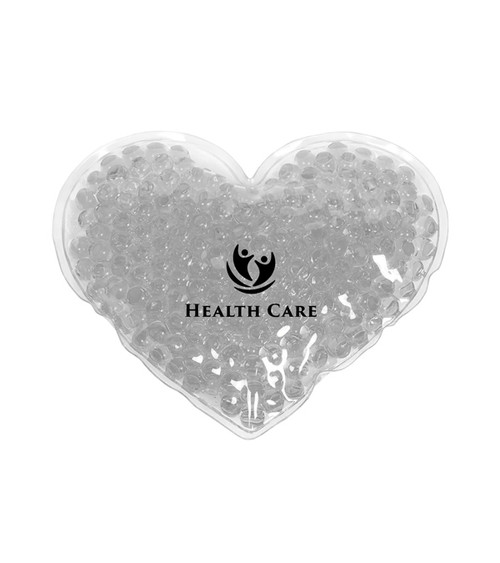 Large Heart Aqua Pearls Hot/Cold Pack