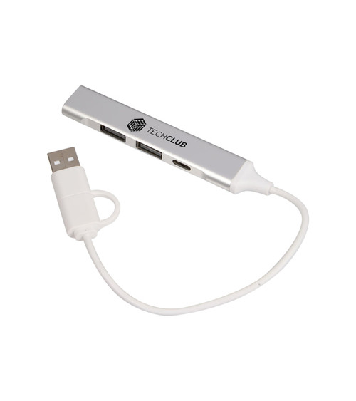 Recycled Aluminum 4-Port USB-A and C Hub