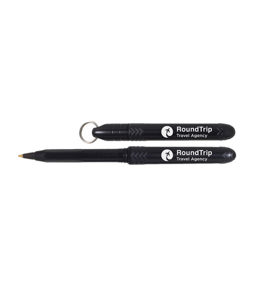 Pokka® Pocket Pen with Key Ring - Screen Print