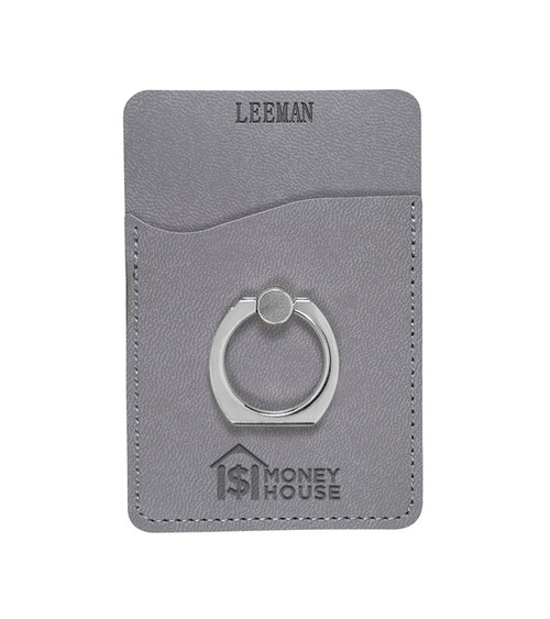Leeman Tuscany Card Holder With Metal Ring Phone Stand