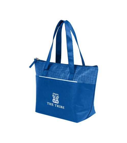 Mist Recycled 9-Can Non-Woven Tote Cooler