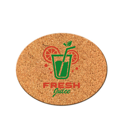 Cork Coasters Oval Shape