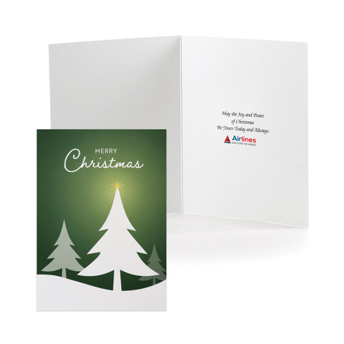 Premium Merry Christmas Tree Card