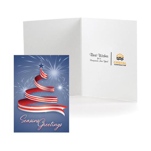 Premium Patriotic Seasons Greeting Card