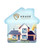 House Shaped Dye Sublimated Jar Opener Or Gripper