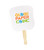 Promotional Hourglass Hand Fan - Full Color