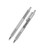 Zebra F-701 Stainless Steel Retractable Ball Point Pen with Fine Point