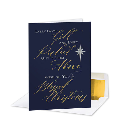 A Reverent Blessing Christmas Card