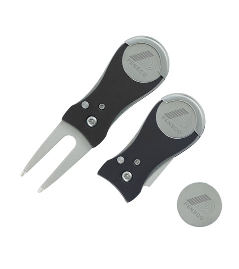 Flip Personalized Divot Tool & Marker