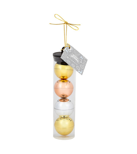 Assorted Lip Balm and Ornament Gift Set with Gold Bow