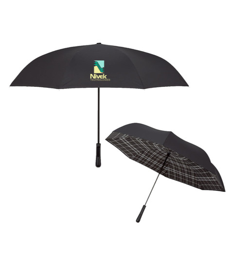 48&quot; Arc Soho Tartan Inversion Umbrella