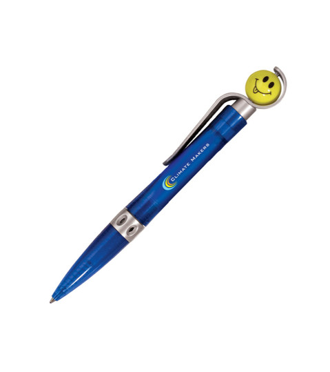 Spinner Smiley Pen- Full Color Imprint