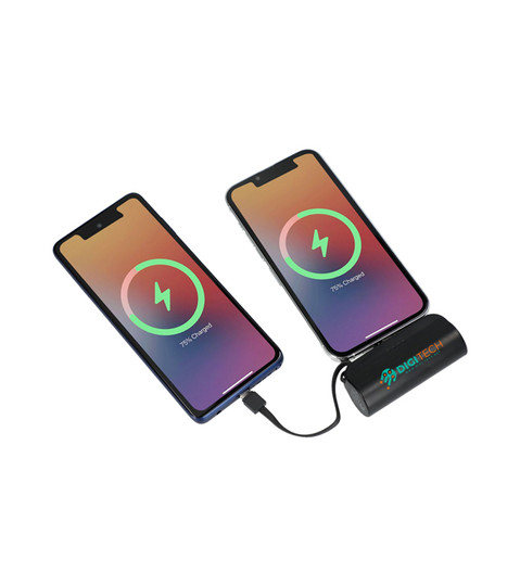 Hue 5000 mAh Power Bank with Multi Tips - Full Color