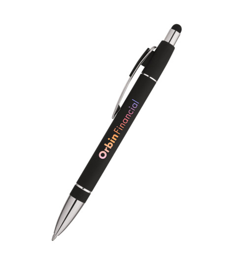 Velour Soft Touch Stylus Pen - Full Colour