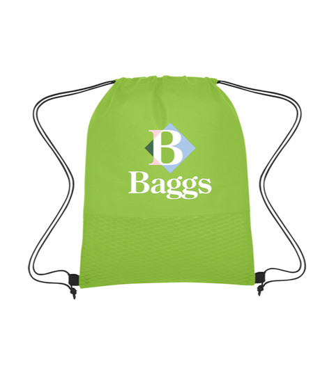 Wave Design Non-Woven Drawstring Bag