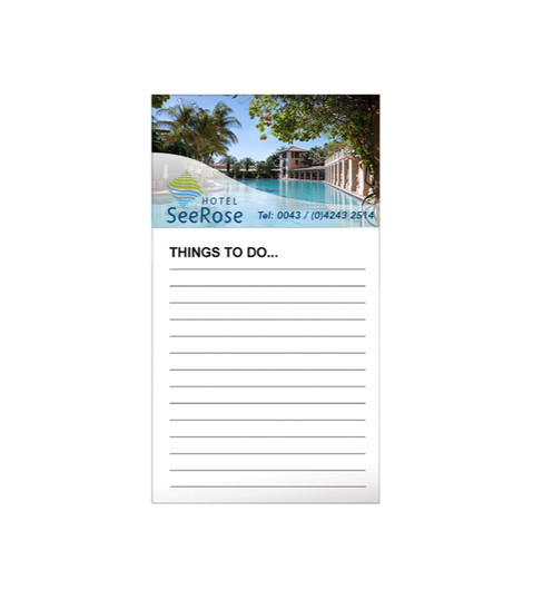 BIC® Business Card Magnet with Notepad "Things to Do"