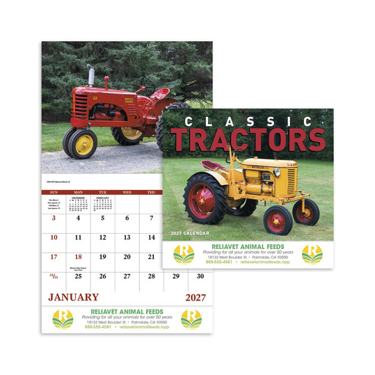 Classic Tractors Wall Calendar