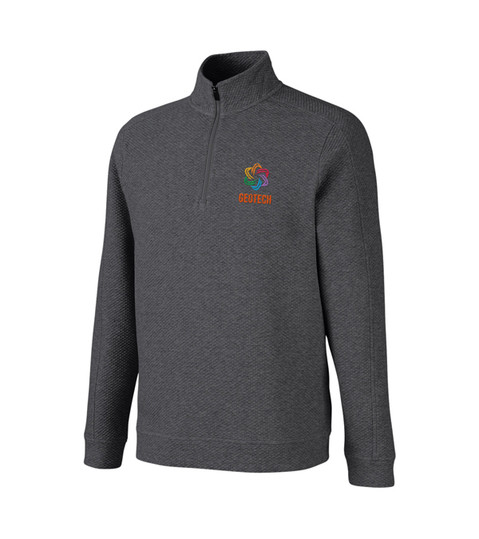 North End Men's Spirit Textured Quarter-Zip - Embroidery