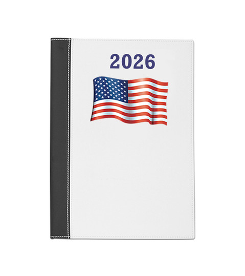 Patriotic Flag Manager Date Log Custom Calendar 2026