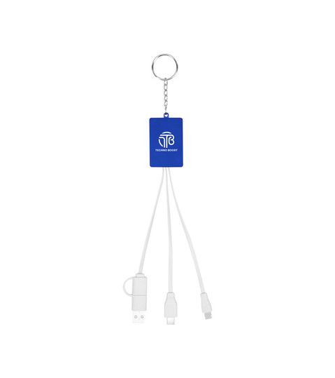 Multi-Charging Cable USB Hub Keyring