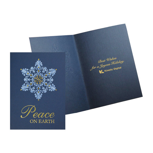 Premium Filigree Snowflake Holiday Card