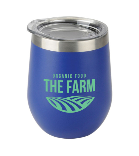 12 oz. Sipper Powder Coated Tumbler - 1 Color imprint