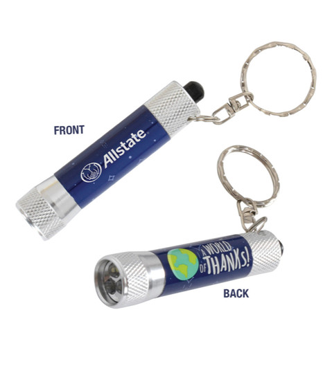 A World Of Thanks 3LED Flashlight Key Ring