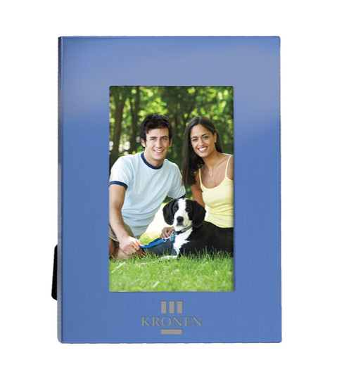 Colourful 4" x 6" Brushed Aluminum Picture Frame