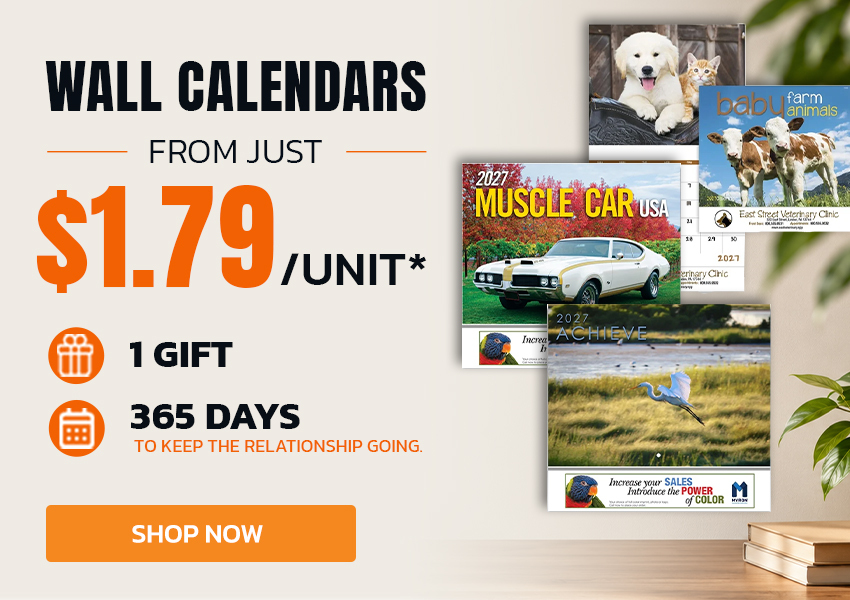 Wall calendars with 15% off