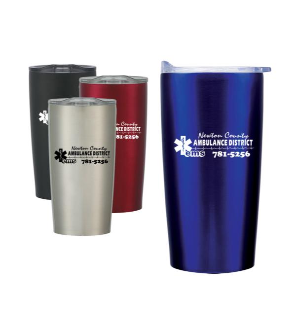 Collection of custom insulated drinkware and corporate drinking bottles with logos