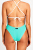 Capri Tie Back 1pce - Turquoise