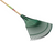 Green Plastic Lawn Rake