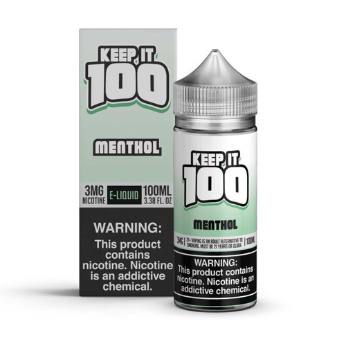 Keep It 100 Menthol E-Liquid 100ml