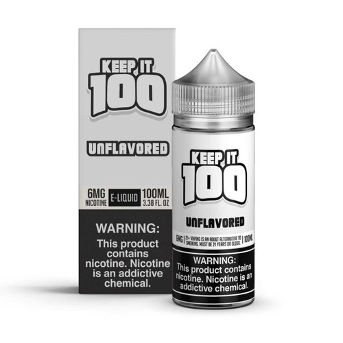 Keep It 100 Unflavored E-Liquid 100ml