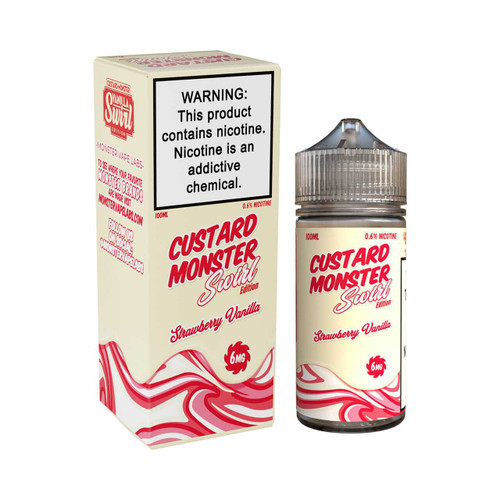 Custard Monster Swirl Edition Strawberry Vanilla E-Liquid 100ml