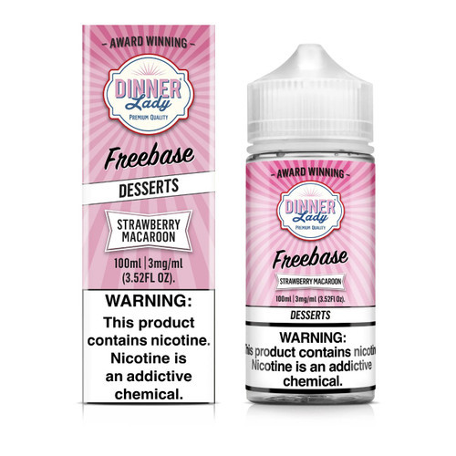 Dinner Lady Strawberry Macaroon E-Liquid 100ml