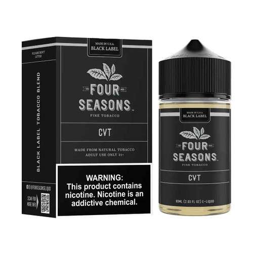 Four Seasons Black Label - Custard Vanilla Tobacco (cvt) E-Liquid 60ml