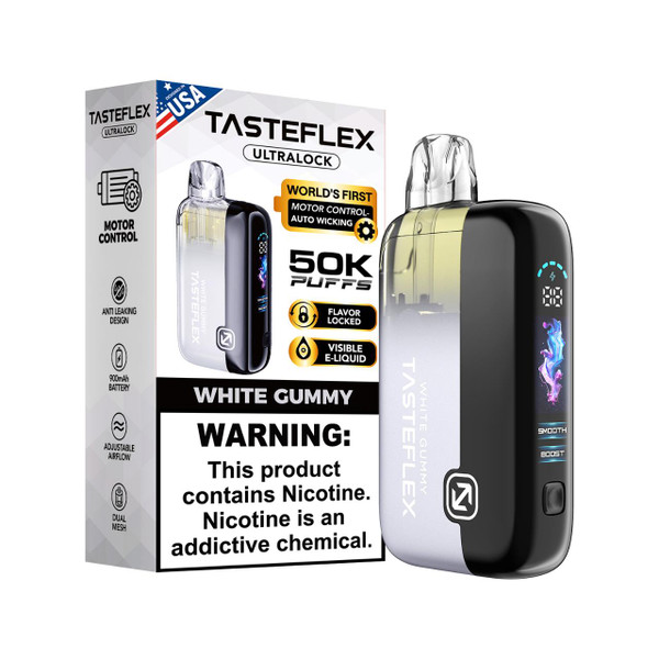 TasteFlex UltraLock 50K Puff Disposable White Gummy