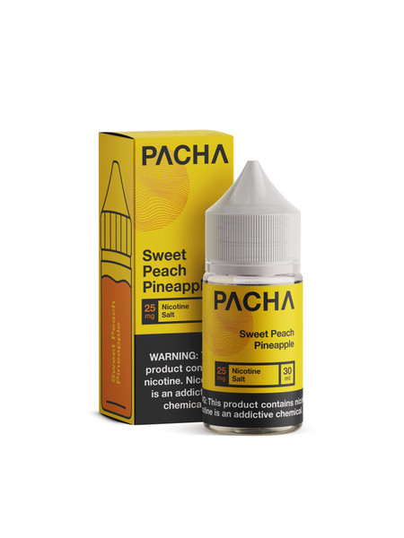 Pacha Salts Sweet Peach Pineapple Synthetic Nicotine E-Juice 30ml