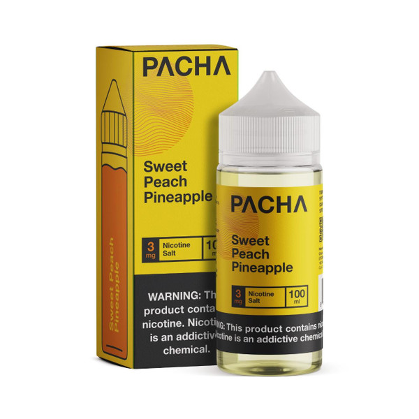 Pacha Sweet Peach Pineapple Synthetic Nicotine 100ml E-Juice