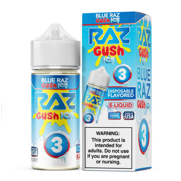 Pod Juice X Raz Blue Razz Gush Ice Nixodine 100ML E-Juice