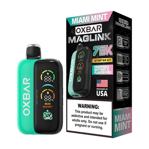 Oxbar Maglink Kit 75K Puff Disposable Miami Mint
