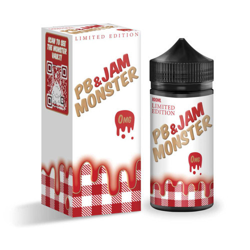 PB & Jam Monster Strawberry E-Liquid 100ml