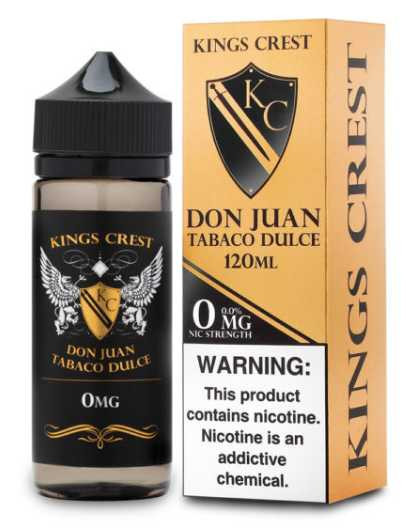 King's Crest Don Juan Tabaco Dulce E-Liquid 120ml