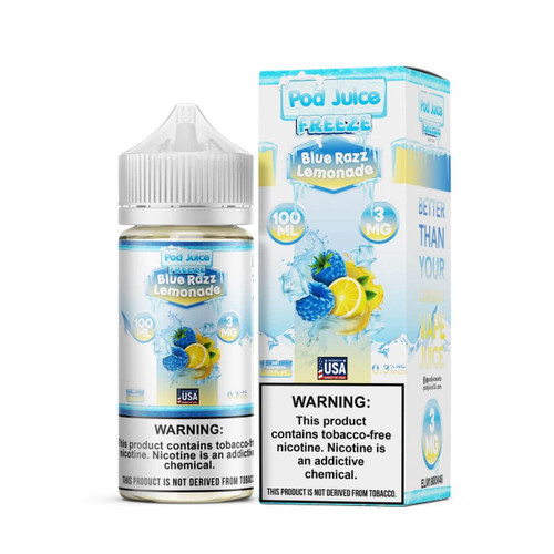 Pod Juice Blue Razz Lemonade Freeze Tobacco Free Nicotine E-Liquid 100ml