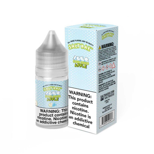 Salt Bae 50 Iced Sour Green Apple E-Liquid 30ml