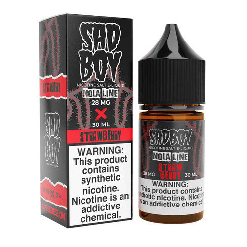 SadBoy NolaLine Strawberry Salt Nic Synthetic Nicotine E-Liquid 30ml