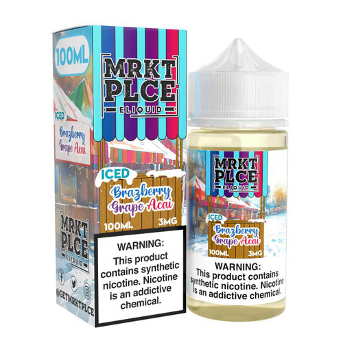 MRKTPLCE Iced Brazberry Grape Acai E-Liquid 100ml