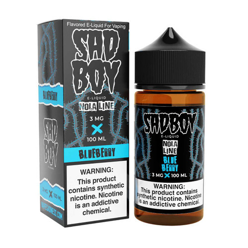 SadBoy NolaLine Blueberry Synthetic Nicotine E-Liquid 100ml