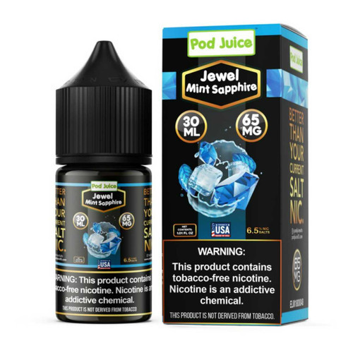 Pod Juice Bold Series Jewel Mint Sapphire Salt Nic Tobacco Free Nicotine E-Liquid 30ml